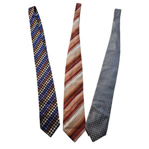 Zanneti Ike Jos A Bank Silk Ties Lot of 3